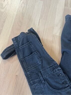 Free People Ziggy Black Denim Women's Overalls size XS